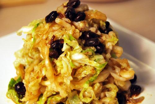 豆豉白菜的做法（豆豉菜丝）